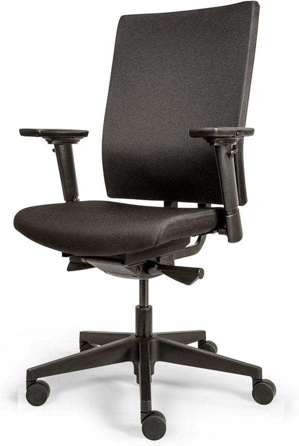 TC FREE 787 Comfort -arbetsstol, svart