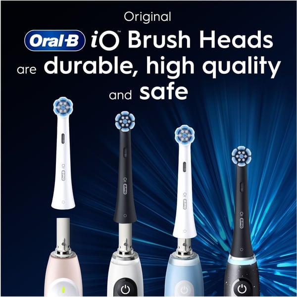 Oral-B iO Gentle Care borsthuvuden, 6 st, svart