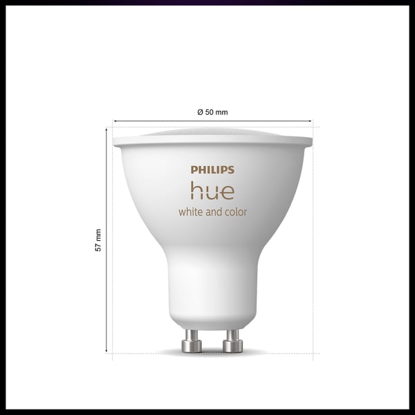 Philips Hue Startpaket, White and Color Ambiance, GU10