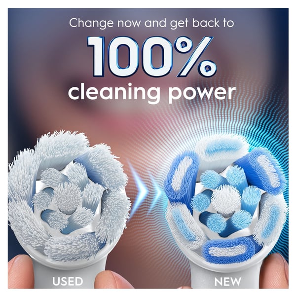 Oral-B iO Ultimate Clean ersättningsborstar, vit, 4 st