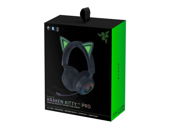 Razer Kraken Kitty V3 Pro spelhörlurar, svart