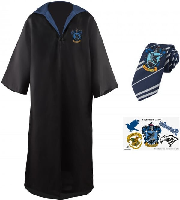 Cinereplicas Harry Potter Ravnklo (Ravenclaw) -troldmandskappe, L-størrelse