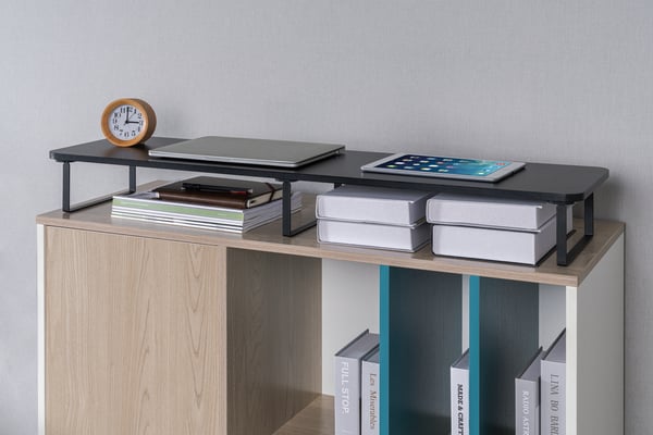 ErgoWork Long Haul bildskärmsställ, svart