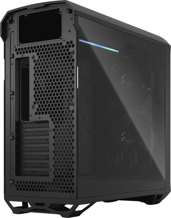 Fractal Design Torrent Sort TG Lys Tint E-ATX-kabinet med vindue, sort