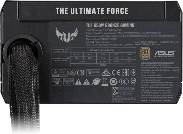 Asus TUF-GAMING-650B - ATX-strømforsyning, 650 W