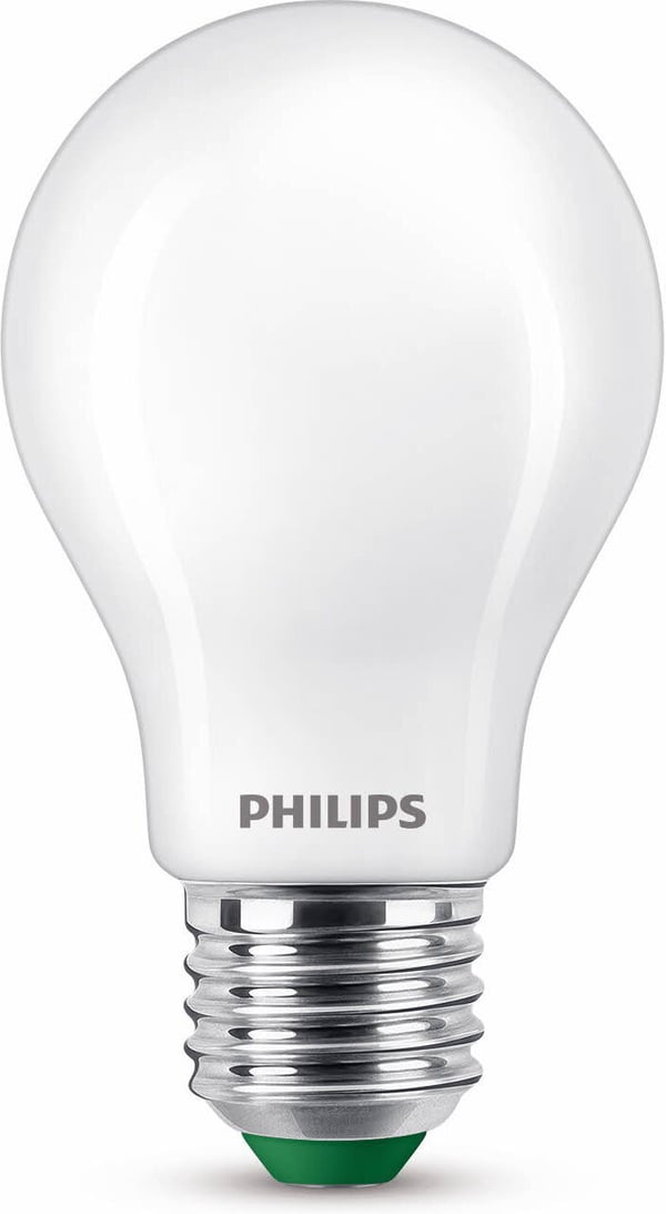 Philips Ultra Effektiv LED-lys, E27, 4000K, 840 lm, opaloverflade