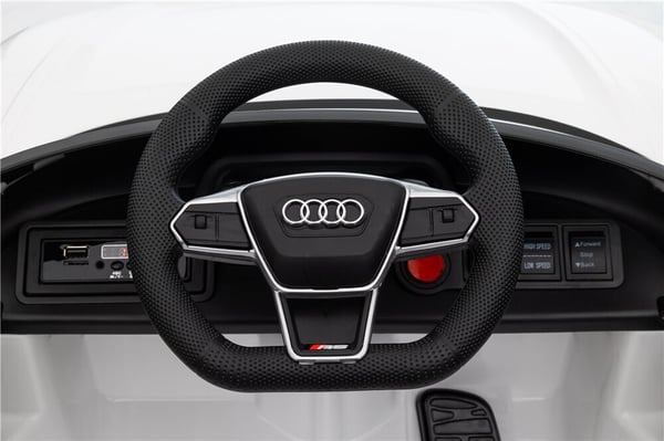 Audi RS e-tron GT -elbil, vit