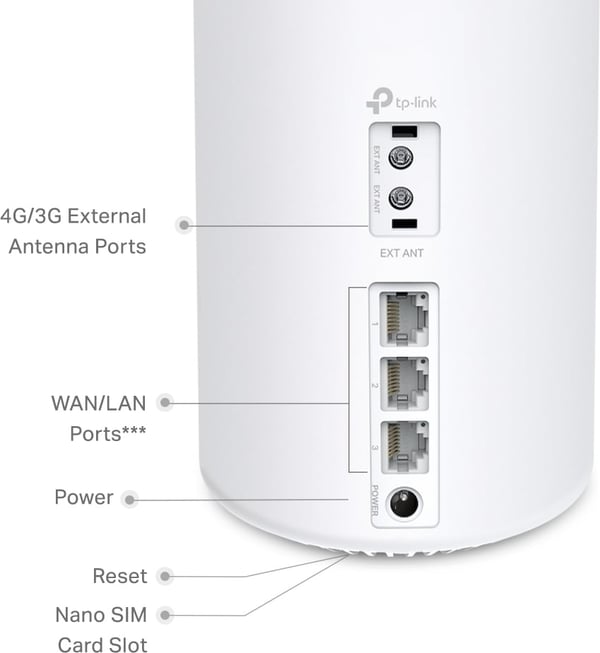 TP-LINK Deco X10-4G Dual Band LTE-modem og WiFi6 -adgangspunkt