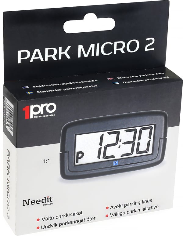 Needit Park Micro 2 Elektronisk parkeringsskive