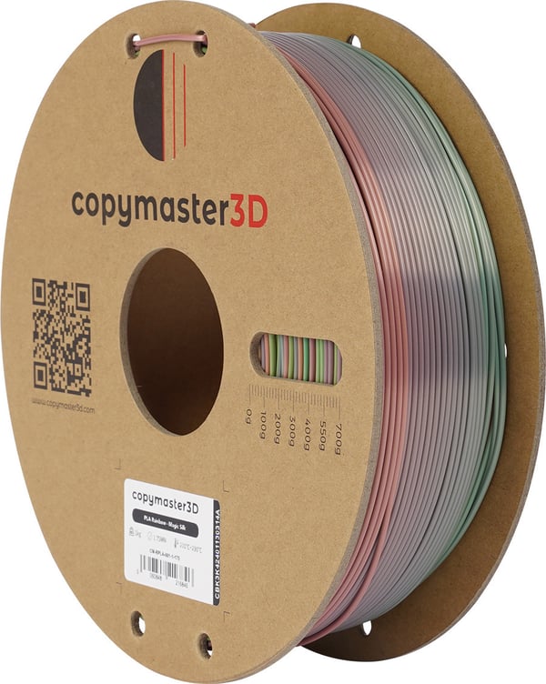 Copymaster3D PLA Rainbow filament til 3D-printere, 1,75 mm, regnbue