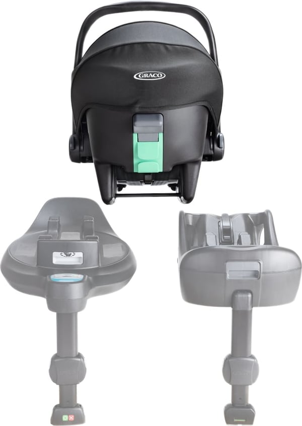 Graco SnugLite i-Size R192 bilbarnstol, 40–75 cm, Midnight