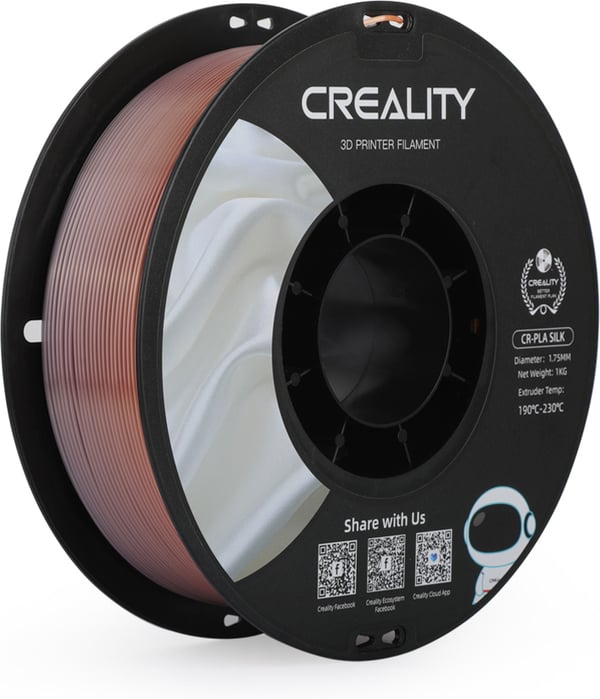 Creality CR-PLA Silk -filament til 3D-printere, 1,75 mm, regnbue