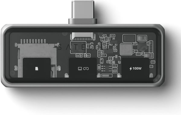 Satechi Mobile XR - USB-C-hub med microSD-læser, stjerneskærm