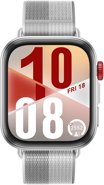 Huawei Fit 4 smartklocka, 38 mm, Silver Vävd