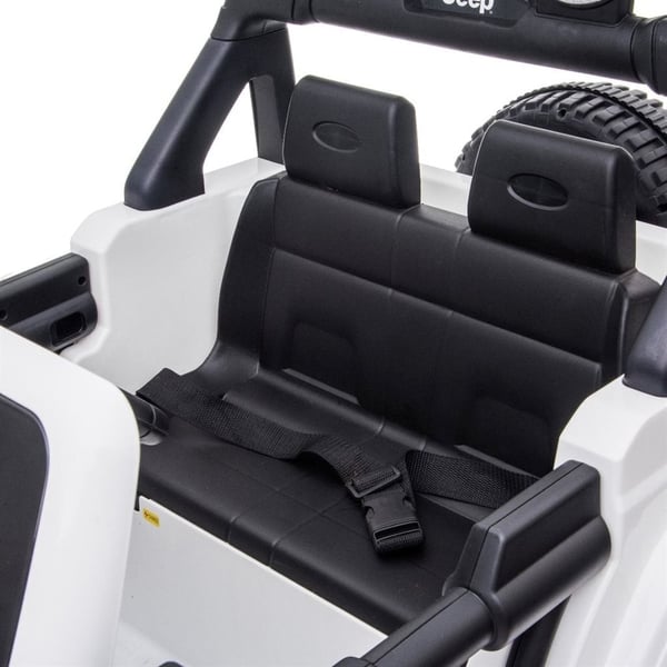 Jeep Wrangler Rubicon 12V -elbil, vit