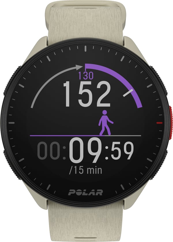 Polar Pacer -GPS-løbeur, White Cloud