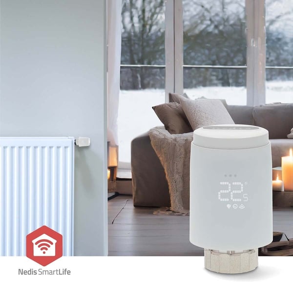 Nedis SmartLife ZBHTR20WT - smart termostat för radiator, ZigBee