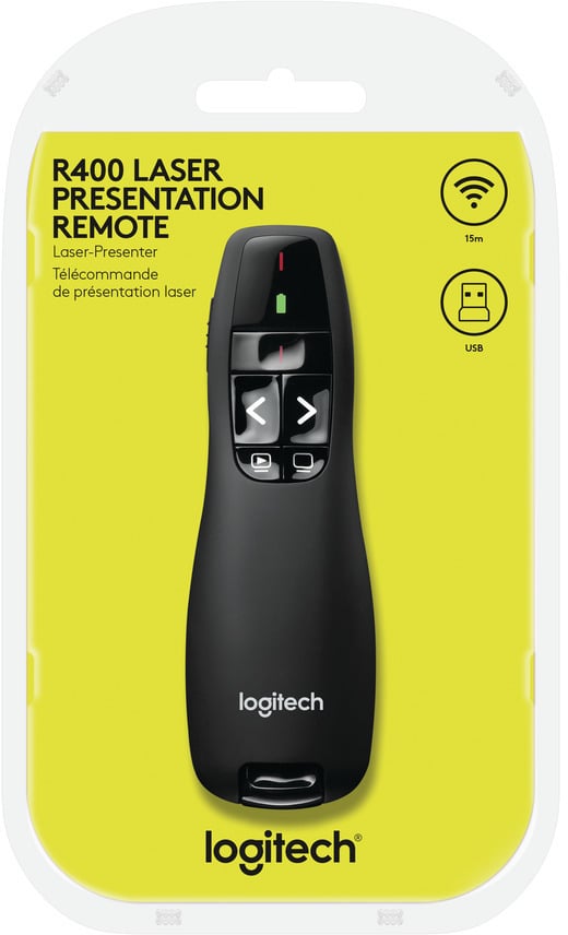 Logitech R400 -trådlös laserpekare