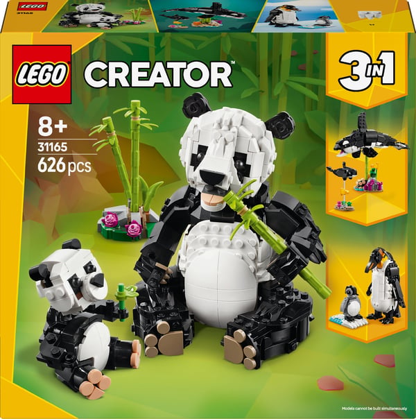 LEGO Creator 31165 – Vilde dyr: Pandafamilie