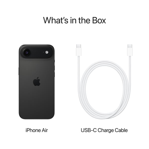 Apple iPhone Air 1 Tt telefon, stjärnsvart