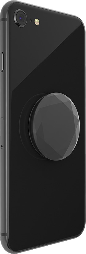 PopSockets PopGrip -hållare, Metallic Diamond Black