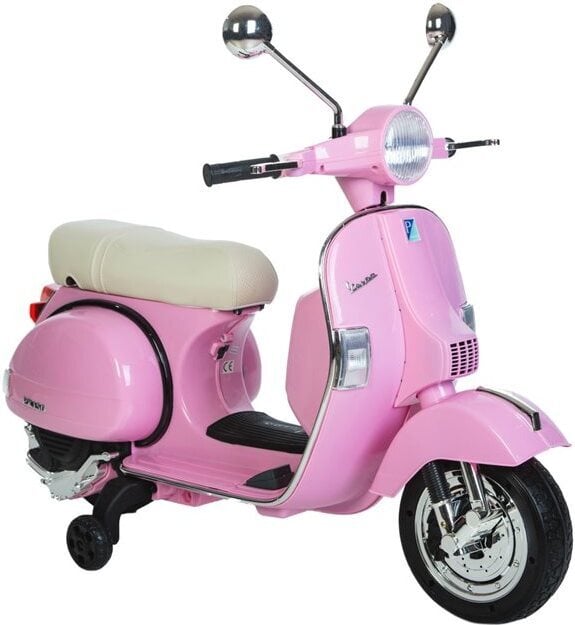 Vespa PX150 12V -elektrisk knallert, lyserød