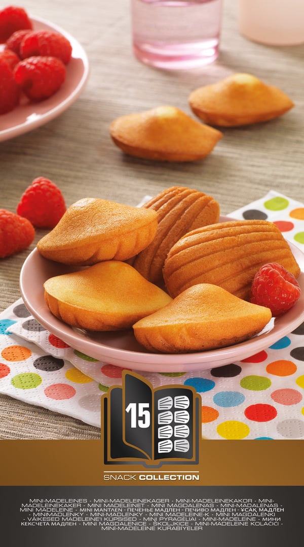 Tefal Snack Collection - stekplattor: 15 Madeleinet