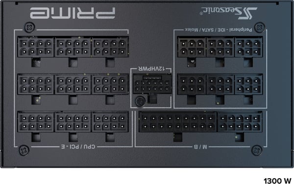 Seasonic Prime TX-1300 ATX 3.0 -strømforsyning, 1300 W