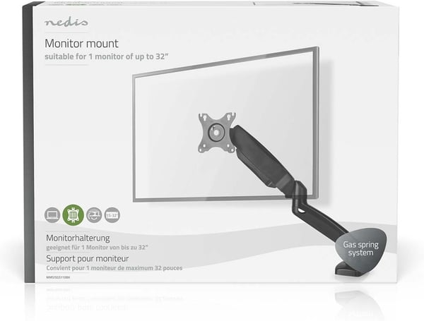 Nedis Single Gas Spring -monitorarm med gasfjäder