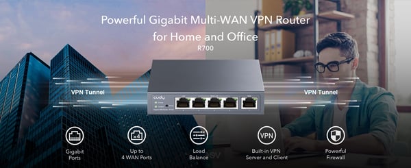 Cudy R700 Multi-WAN -VPN-router