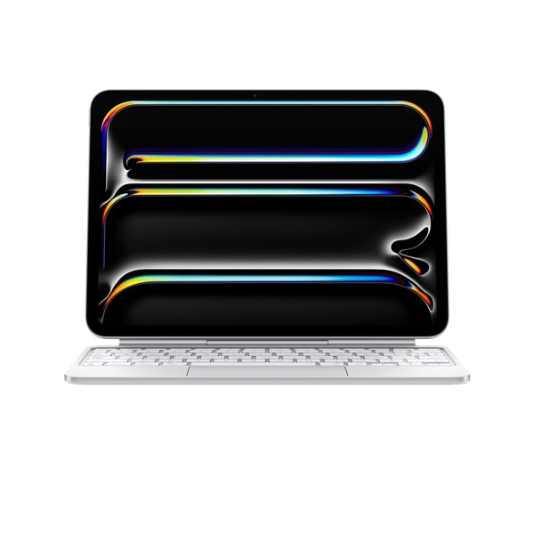 Apple Magic Keyboard för 11" iPad Pro (M4) - tangentbord och skydd, vit (MWR03)