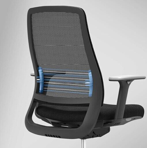Toplux Comfo Mesh 2010 -arbetsstol, svart