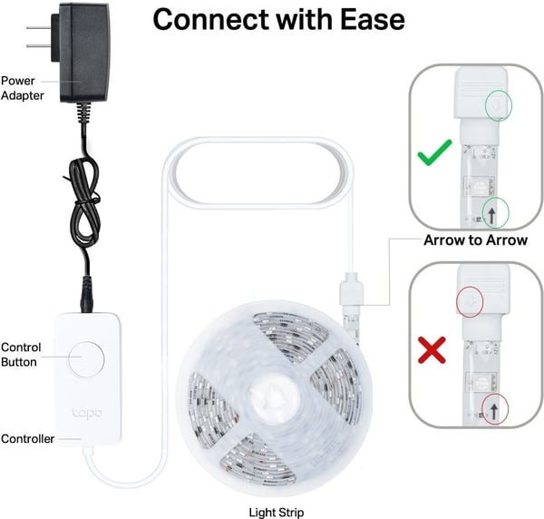 TP-Link Tapo L930-5 LED-smartljuslist, RGB, 5 m