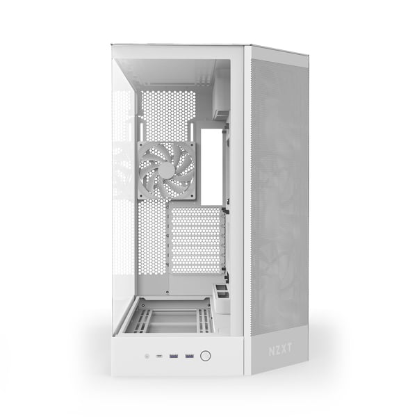 NZXT H9 Flow (2025) ATX-chassi, vitt