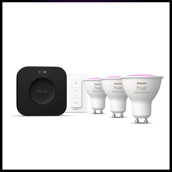 Philips Hue Startpaket, White and Color Ambiance, GU10