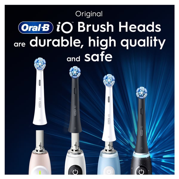 Oral-B iO Ultimate Clean ersättningsborstar, vit, 4 st