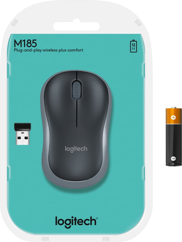 Logitech M185 -mus, blå