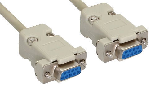 InLine nollmodemkabel med 9-pin Sub D-kontakter, 2 m