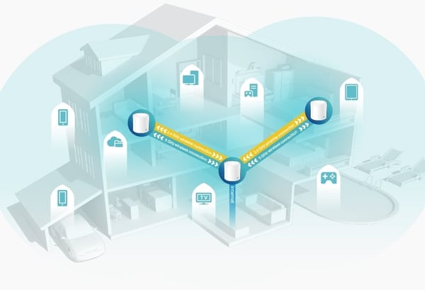 TP-LINK Deco X60 AX5400 WiFi 6 Mesh-system, 3-pakke