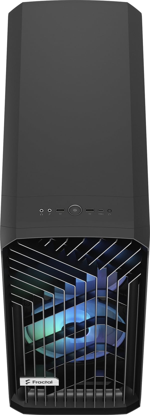 Fractal Design Torrent Svart RGB TG Lätt Tint E-ATX-chassi med fönster, svart