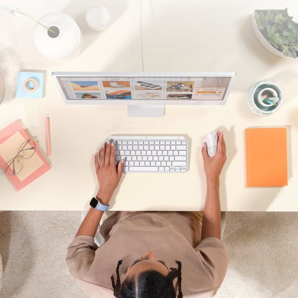 Logitech Lift til Mac -mus, hvid