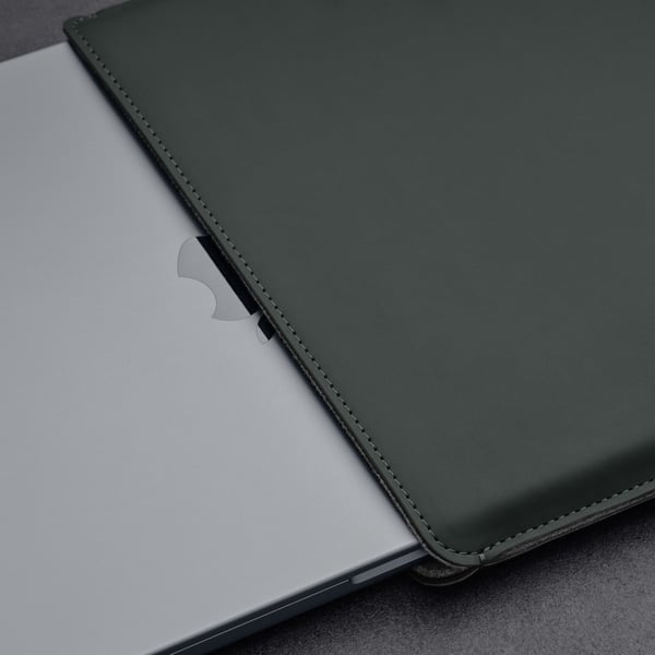 Woolnut Coated Sleeve -beskyttelsestaske til 16" MacBook Pro, grøn