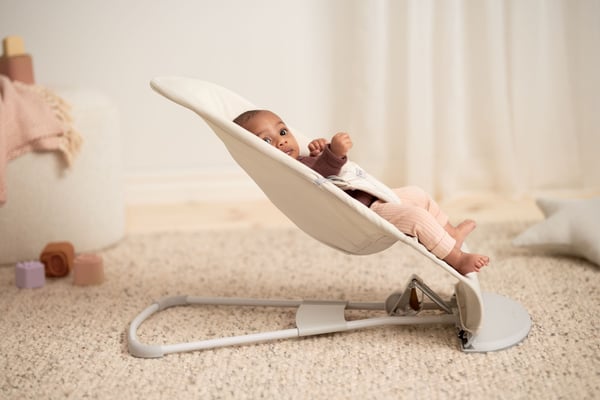 BabyBjörn Bouncer Balance Soft Woven -stol, jersey lysbeige