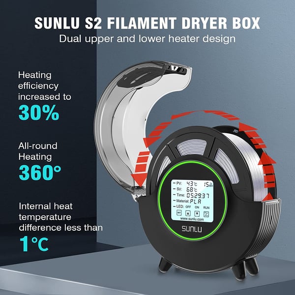 SUNLU FilaDryer S2 -filamenttorkare