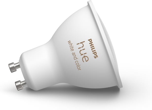 Philips Hue -LED-smartpære, BT, Hvid og farveambians, GU10, 4,2 W, 1-pak