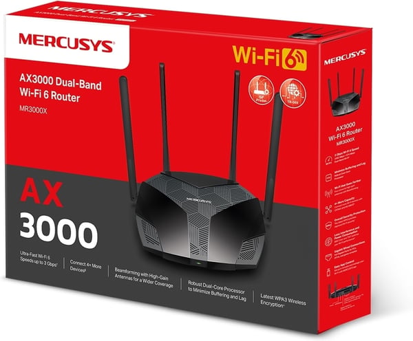 Mercusys MR3000X Dual-band -WiFi 6-router
