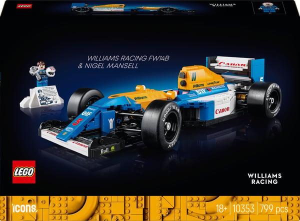 LEGO Icons 10353 – Williams Racing FW14B og Nigel Mansell