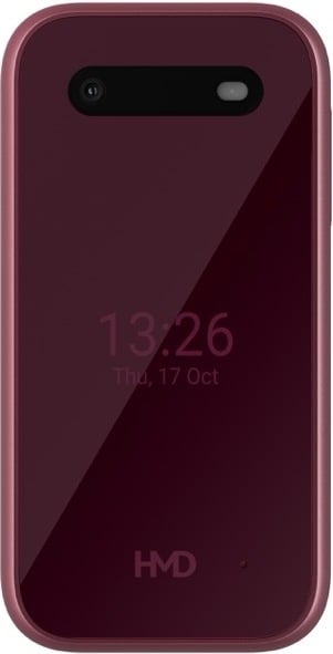 HMD 2660 Flip bastelefon, röd