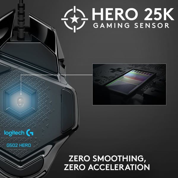 Logitech G502 HERO -spelför mus