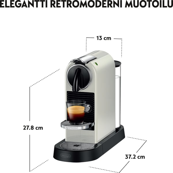Nespresso Citiz -kapselmaskin, vit